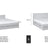 Houten tweepersoonsbed grijs – details verbindingen en laden, Nizio
