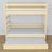 Houten stapelbed transparant grenen – afmetingen en schema met matraslade