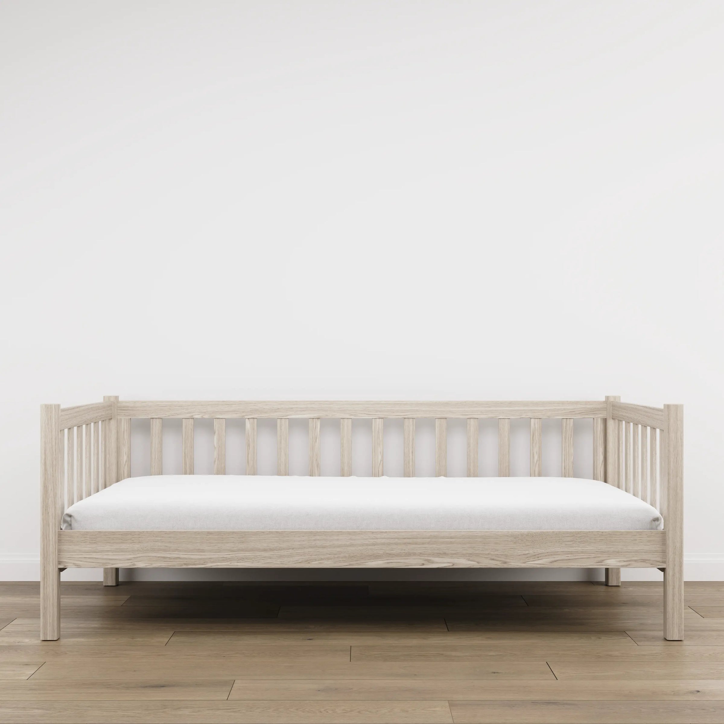 Sofabed gewit eiken van eiken – afmetingen en schema, Nizio