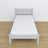 Bed grey made of wood – dimensions and diagram, Nizio Home