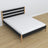 Houten tweepersoons bed zwart-eiken – afmetingen en schema, Nizio Home