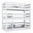 3-verdiepingen stapelbed N01 houten in kleur op maat RAL/NCS – massief hout, Nizio