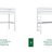 Wooden loft bed with desk N01 RAL/NCS