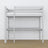 Lit mezzanine gris en bois – vue du dessus na chambre, Nizio