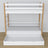 Stapelbed houten wit-eiken met lade – inrichting kinderkamer scandi