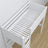 Lit mezzanine avec bureau en bois blanc – détails des assemblages et de l'échelle