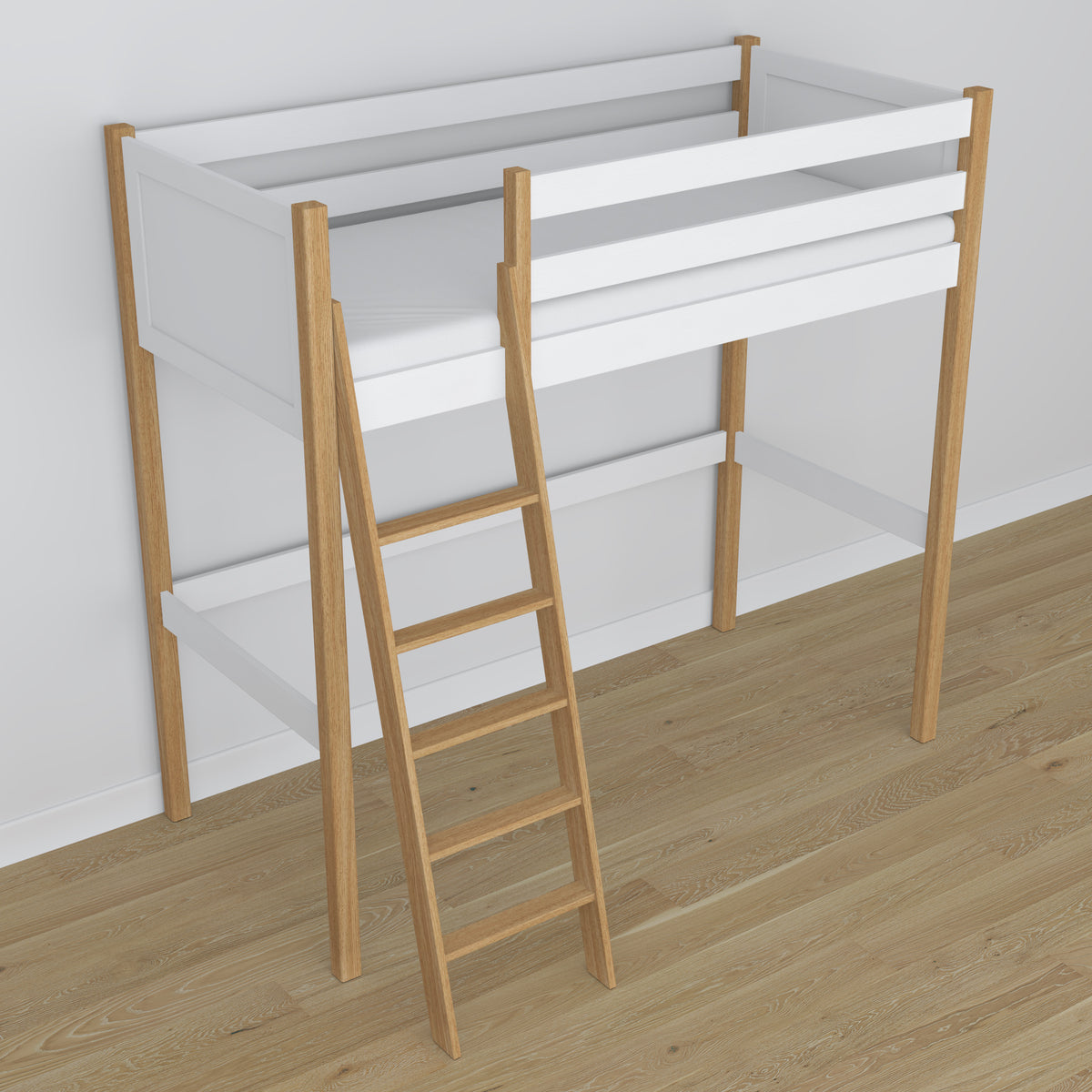 Grenen frame Nizio voor hoogslaper – duurzame basis