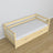 Wooden sofa bed with drawer clear pine – scandi child’s room arrangement