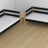 Black and Oak Wooden Bunk Bed with Drawer – Scandi Children’s Room Arrangement