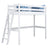 Hoogslaper houten wit – kinderkamer, massief hout, scandinavische stijl