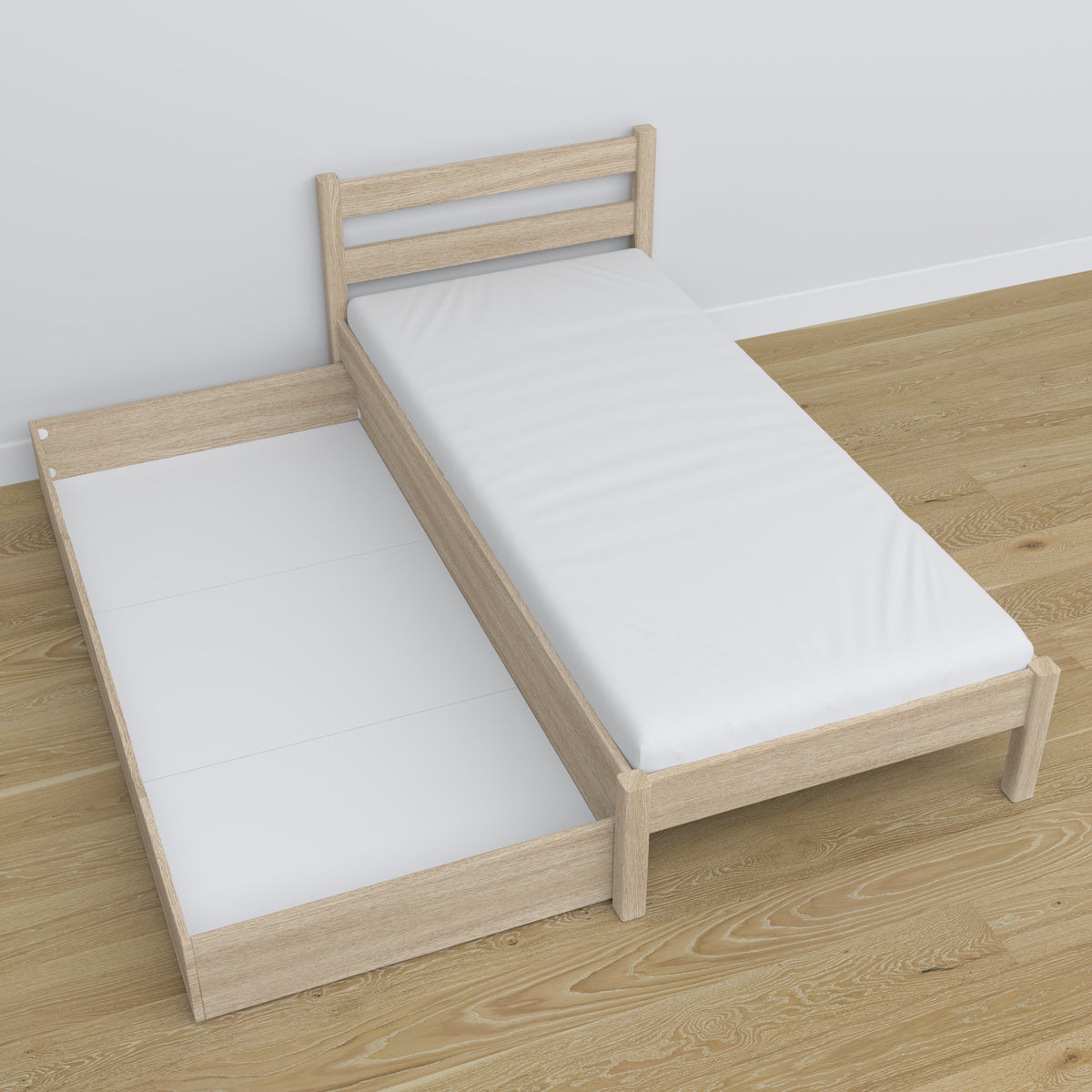 Grenenhouten lattenbodem Nizio voor bed met lade – duurzame basis