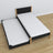 Bed met matraslade zwart-eiken van hout – afmetingen, Nizio