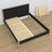 Houten tweepersoons bed zwart-eiken – afmetingen en schema, Nizio Home