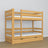 Stapelbed met lade naturel grenen van hout – Scandinavisch design, Nizio