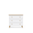 Chest of drawers with 3 drawers wooden white with oak 105 cm – bedroom, Scandinavian style