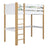 Hoogslaper wit-eiken – ladder en bedhek houten, Nizio Home