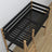 Houten hoogslaperbed zwart-eiken – details verbindingen en ladder, Nizio Home