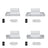 Lit double gris z tiroir w chambre – décoration scandinave
