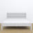 Tweepersoonsbed van hout grijs – zijaanzicht, proporties en vorm, slaapkamer