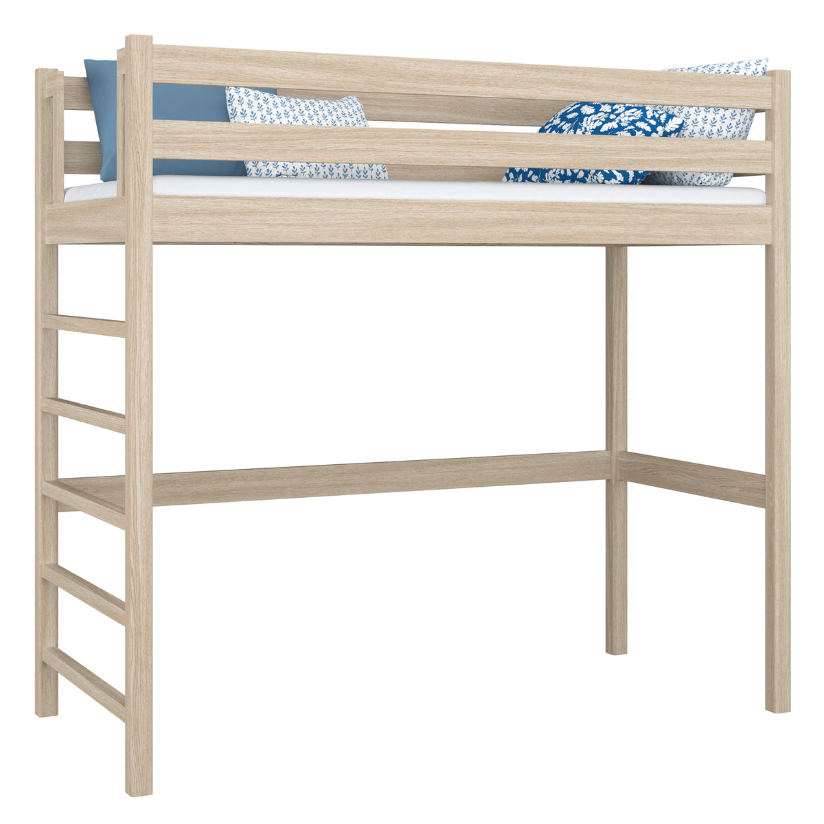 Hoogslaper gewit eiken – eiken ladder en bedhekje, Nizio Home