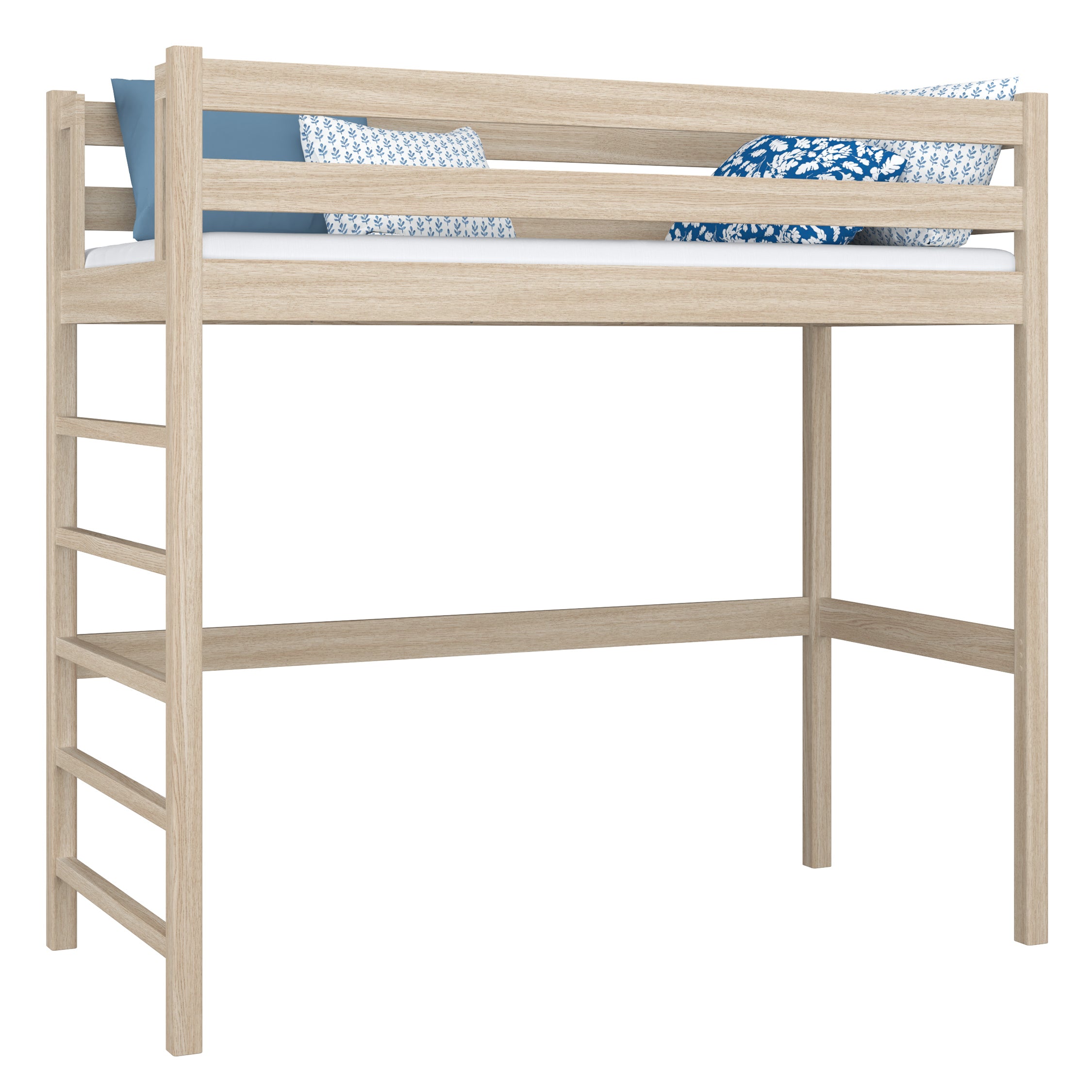 Hoogslaper gewit eiken – eiken ladder en bedhekje, Nizio Home