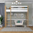 Hoogslaper houten wit-eiken – kinderkamer, massief hout, scandi stijl