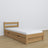 Lit avec tiroir en chêne chêne naturel – chambre d'enfant, décoration scandinave
