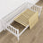 Slaapbank van hout wit – details van hout en verbindingen, Nizio Home