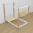 Lit à baldaquin en bois blanc-chêne – décoration de chambre d'enfant scandinave