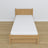 Bed naturel eiken met lade – geleiders en eiken details, Nizio
