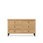 Ladekast met 6 lades eikenhouten naturel eiken met zwart 154 cm – slaapkamer, Scandinavische stijl