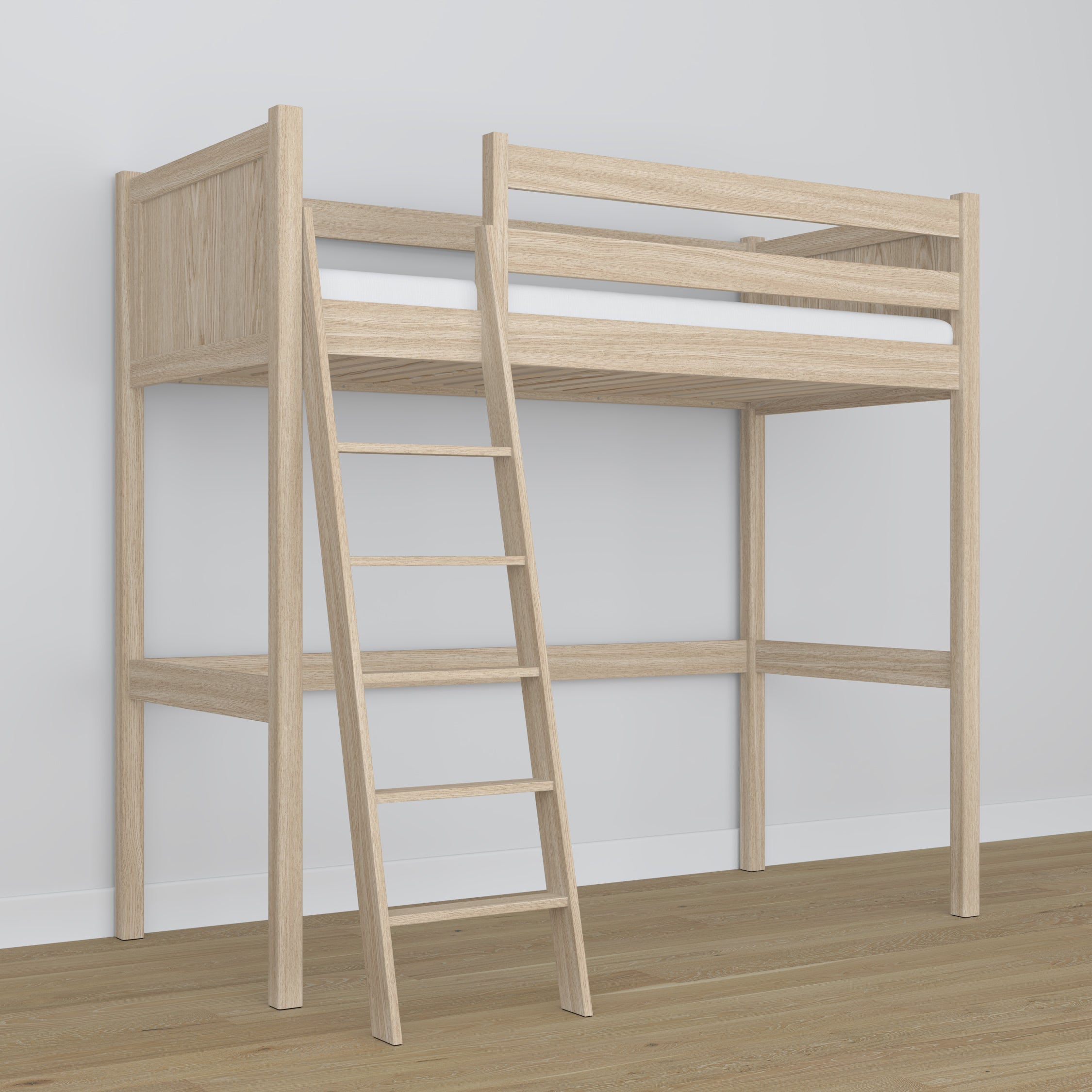 Hoogslaper gewit eiken in kinderkamer – scandi inrichting, eiken