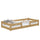 Lit bas en chêne chêne naturel – chambre, bois massif, style scandinave Nizio