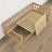 Houten slaapbank naturel grenen – details van hout en verbindingen, Nizio Home