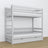 Stapelbed grijs – houten lattenbodem met latten, lade voor matras