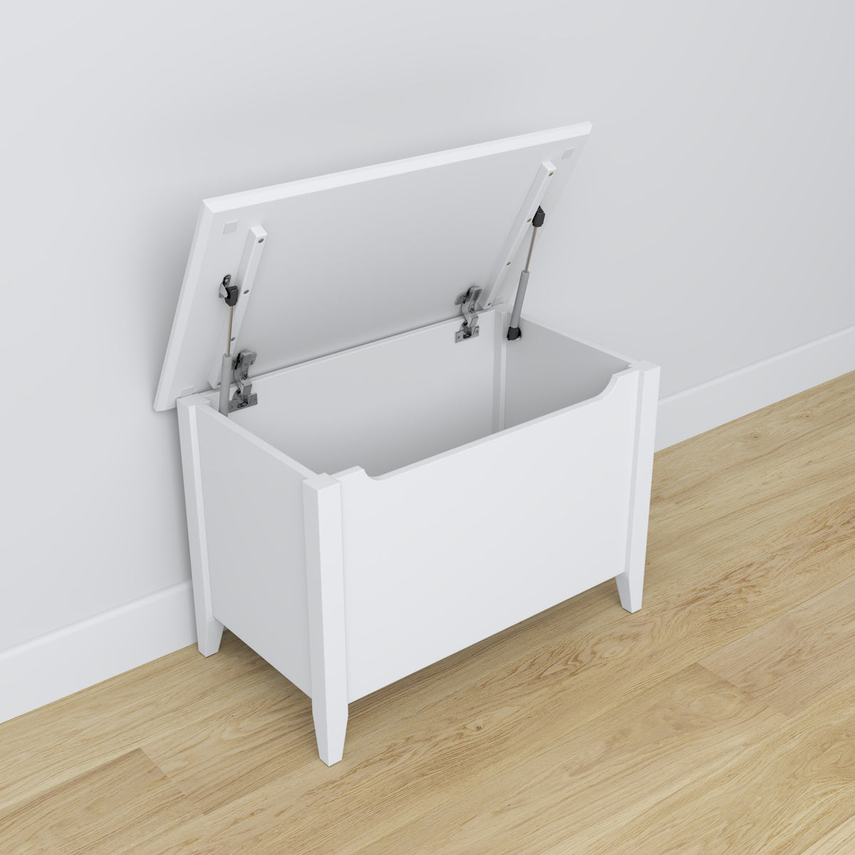 Chest white wooden – dimensions and diagram, Nizio Home