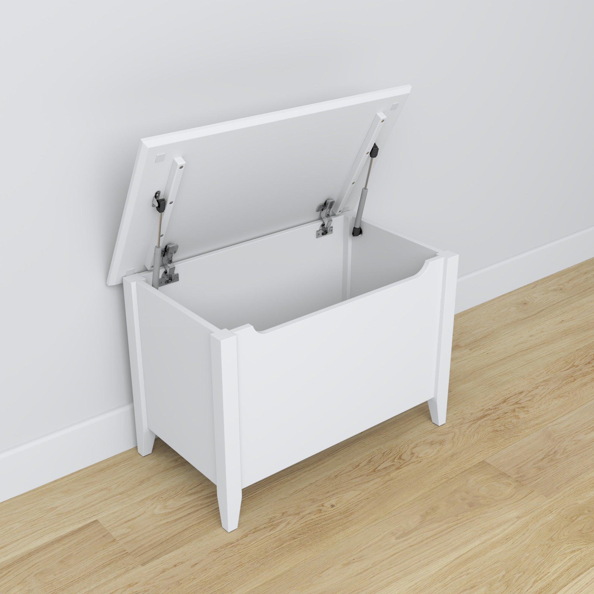 Chest white wooden – dimensions and diagram, Nizio Home