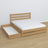 Tweepersoonsbed met lade eiken naturel eiken – lade open, ruim interieur