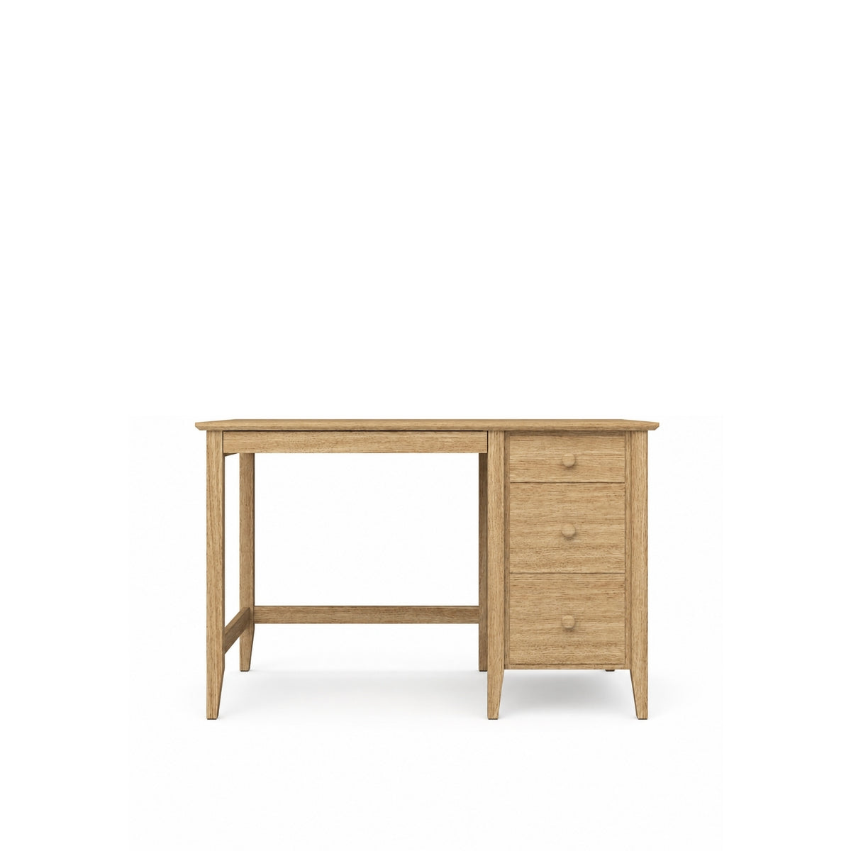 Desk with 3 drawers oak natural oak – office and youth room, scandi