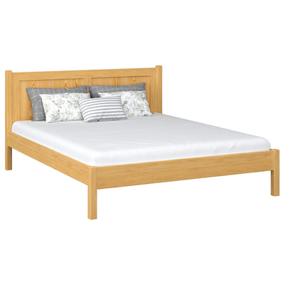 Houten tweepersoonsbed naturel grenen – slaapkamer, massief hout, Scandinavische stijl