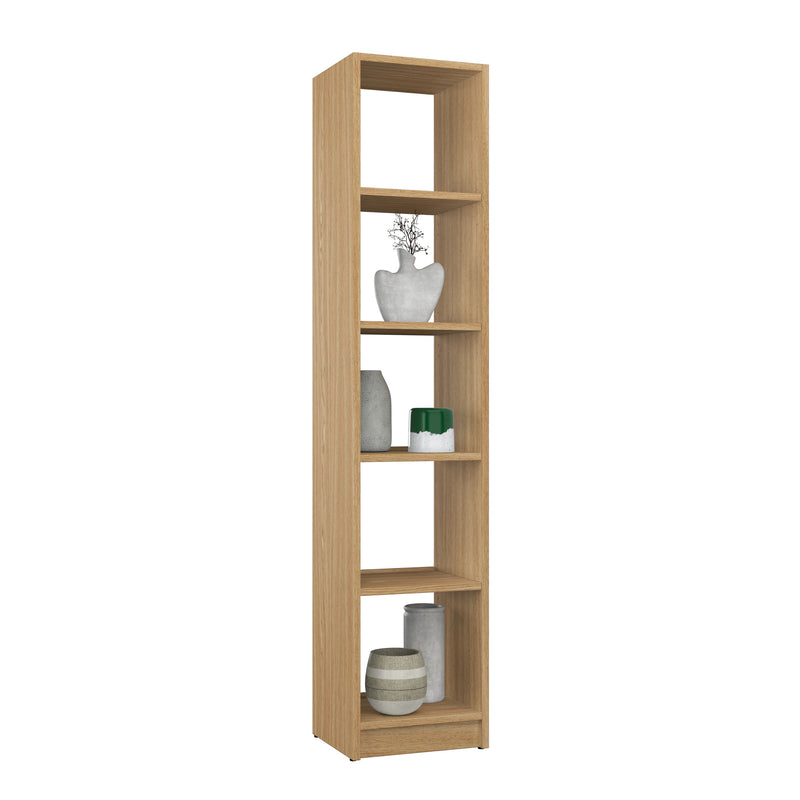 Étagère en chêne chêne naturel – salon i bureau, bois massif, style scandinave Nizio