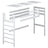 Lit mezzanine en bois pin incolore – proportions de la chambre d'enfant, Nizio