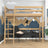 Hoogslaper eikenhout naturel eiken – kinderkamer, massief hout, scandi stijl