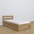 Lit avec tiroir pour matelas en chêne chêne naturel – décoration de chambre d'enfant