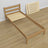 Lit avec tiroir pour matelas chêne naturel en chêne – dimensions, Nizio