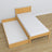 Wooden bed with drawer natural pine – dimensions and diagram, Nizio Home