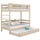 Oak Bunk Bed with Mattress Drawer Bleached Oak – Scandi Children’s Room