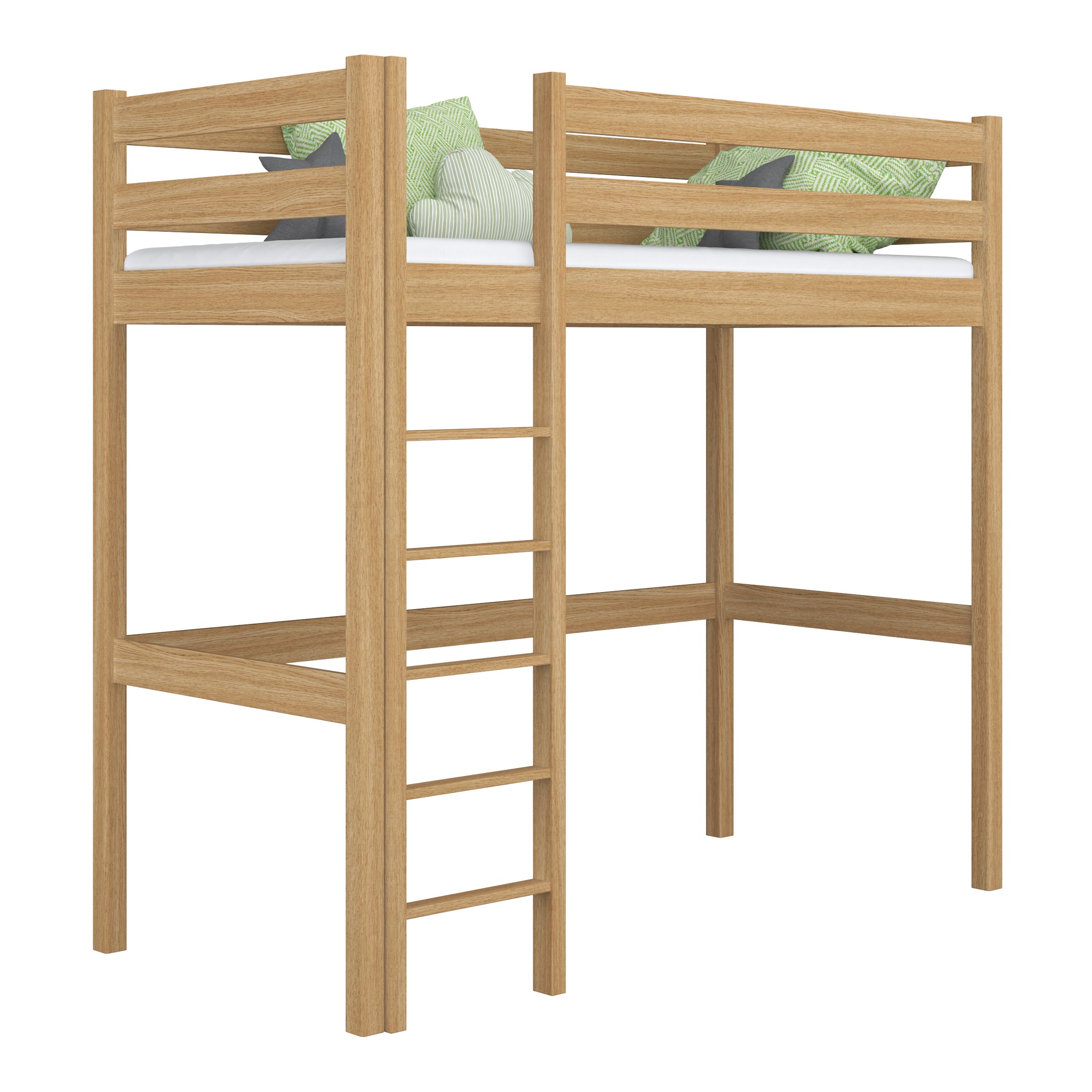 Hoogslaper eikenhout naturel eiken – kinderkamer, massief hout, scandi stijl