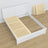 Tweepersoonsbed met lade houten wit – capaciteit en functionaliteit