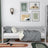 Slaapbank houten grijs – kinderkamer, Scandinavische stijl Nizio